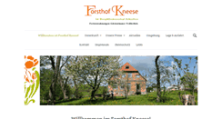 Desktop Screenshot of forsthof-kneese.de