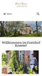 Mobile Screenshot of forsthof-kneese.de