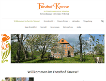 Tablet Screenshot of forsthof-kneese.de